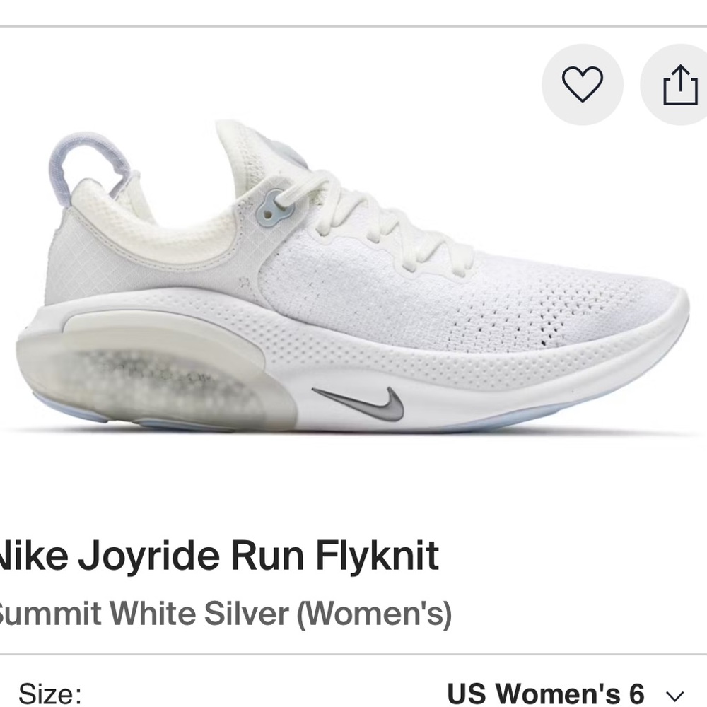 Nike Joyride Run Flyknit White Summit Silver